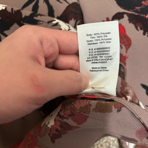 Aritzia Wilfred Cambrai Floral Print Blouse, Size M - Picture 6 of 6